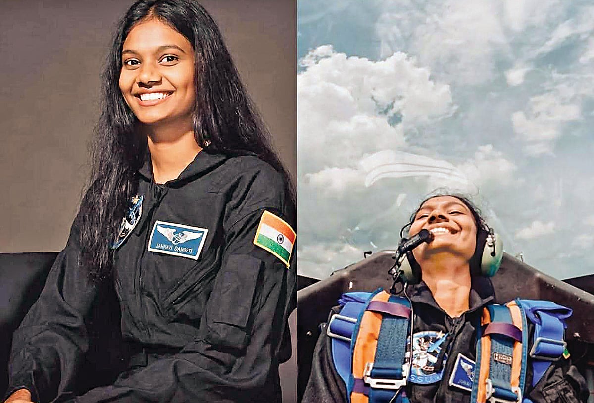 விண்வெளிப் பயணத்துக்குத் தயாராகும் இளம்பெண்...