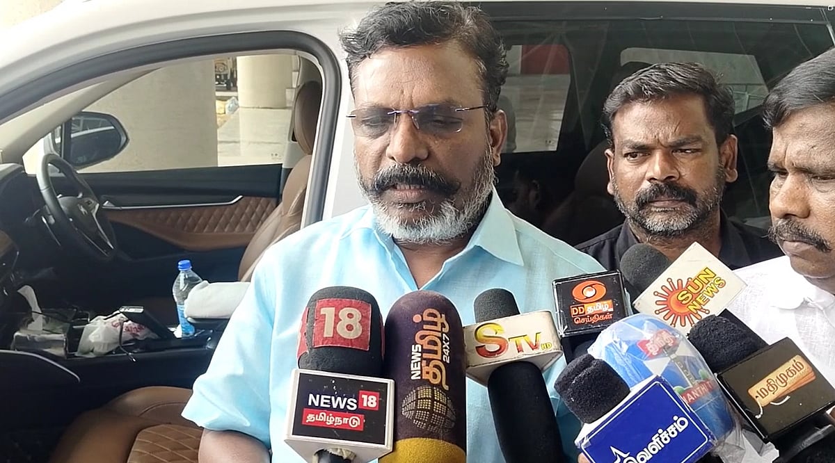 திமுக கூட்டணியில் பாமக இடம் பெற்றால் ஏற்பீா்களா?:  திருமாவளவன் பதில்