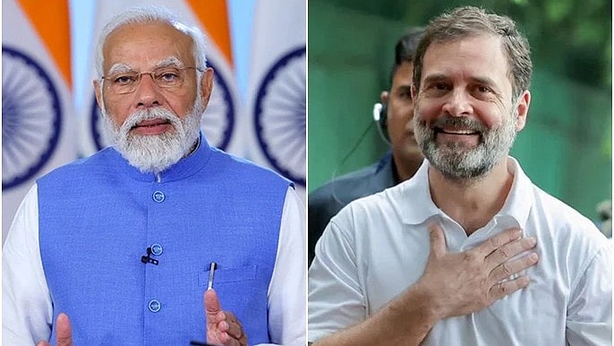 மோடி, ராகுல் புத்தாண்டு வாழ்த்து!