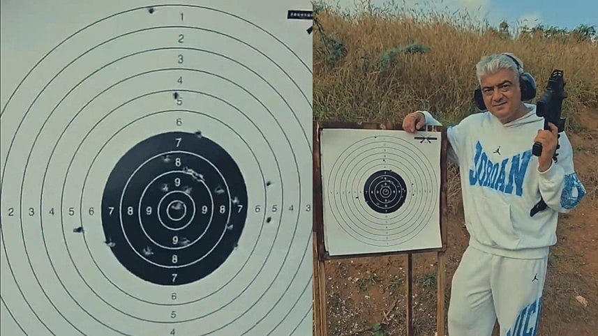 குறி வைத்தால் தவறாது... அஜித்தின் துப்பாக்கி சுடுதல் விடியோ! 