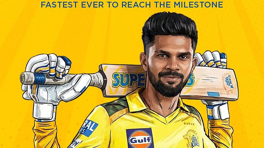 அதிவேகமாக 100 சிக்ஸர்கள் அடித்த ருதுராஜ்..! சிஎஸ்கே வெளியிட்ட போஸ்டர்! 