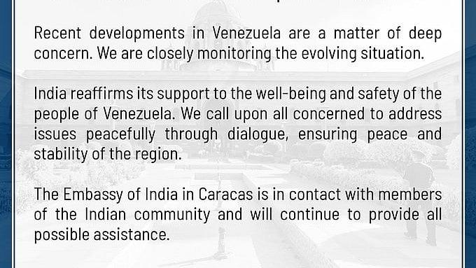 வெனிசுவேலா விவகாரம்! அமைதிப் பேச்சுவார்த்தையே தீர்வு: இந்தியா
