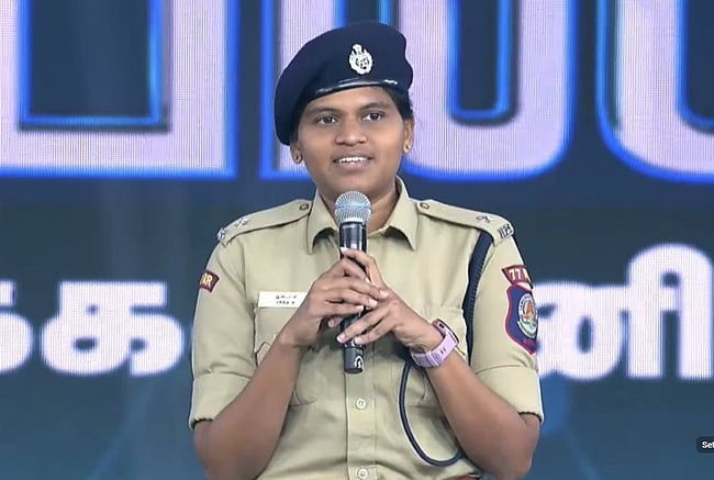 கனவுகளுக்கு வறுமை தடையல்ல... மாணவர்களைக் கவர்ந்த இன்பா ஐபிஎஸ் பேச்சு!