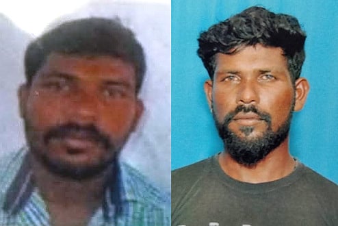 கடலுக்குள் தவறி விழுந்த 
இரண்டு மீனவா்கள் மாயம்