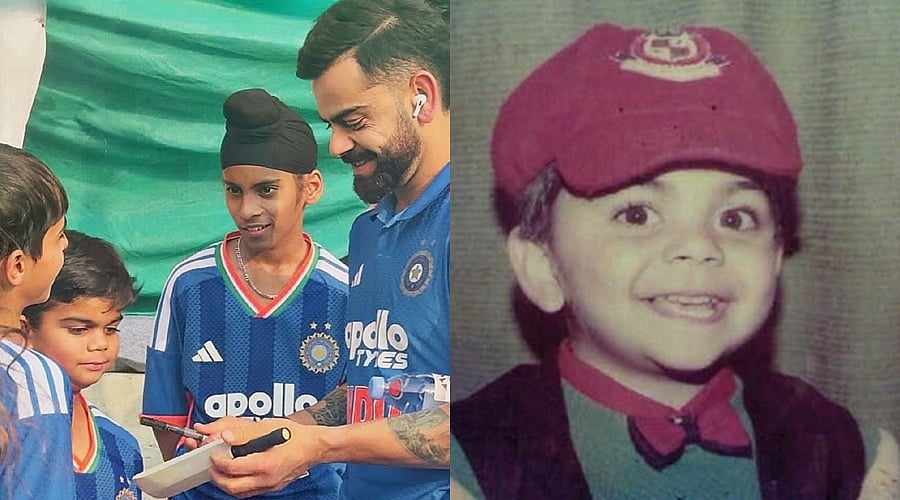 தன் சிறுவயது தோற்றத்தினை ஒத்த ரசிகையைச் சந்தித்த விராட் கோலி!