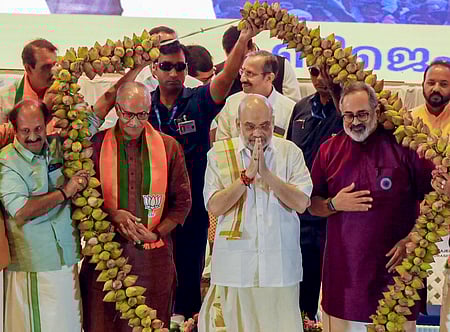 இன்று பாஜக மேயர்; நாளை பாஜக முதல்வர்: கேரளத்தில் அமித் ஷா பேச்சு!