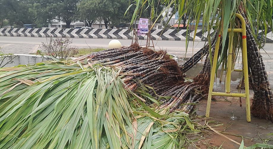 புதுகையில் பொங்கல் பொருள்கள் விற்பனை மும்முரம்