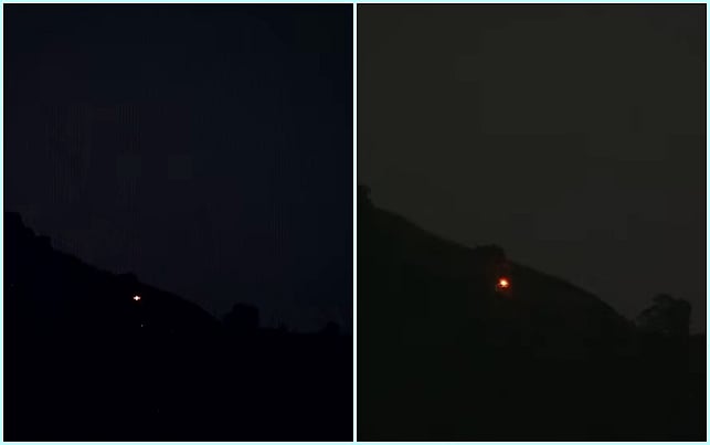 சபரிமலை பொன்னம்பலமேட்டில் மகரஜோதி தெரிந்தது: லட்சக்கணக்கானோா் தரிசனம் 