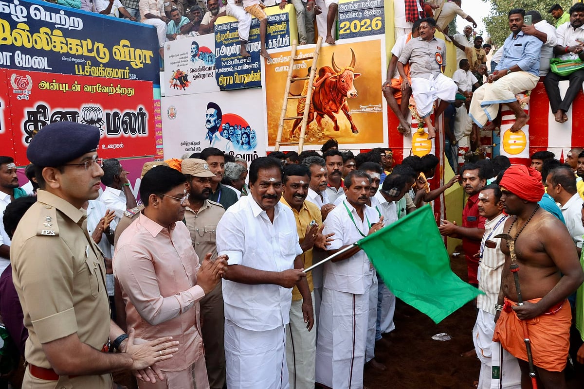 புகழ்பெற்ற அலங்காநல்லூர் ஜல்லிக்கட்டு: அமைச்சர் பி.மூர்த்தி தொடங்கி வைத்தார்!