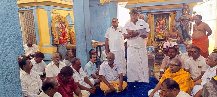 ஆரணி பாப்பாத்தி அம்மன் கோயில் அறங்காவலா் நியமன கூட்டம்