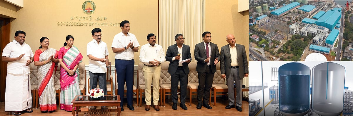 தூத்துக்குடியில் ரூ.2,292 கோடியில் கடல்நீரை நன்னீராக்கும் திட்டம் - முதல்வா் மு.க.ஸ்டாலின் அடிக்கல் நாட்டினாா்