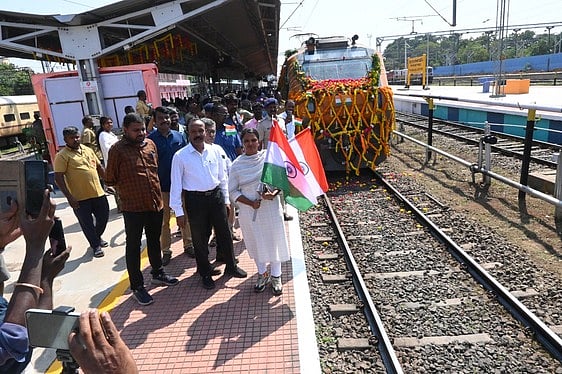 திருவனந்தபுரம்-தாம்பரம் இடையே அம்ருத் பாரத் ரயில் சேவை தொடக்கம்! நெல்லையில் உற்சாக வரவேற்பு!