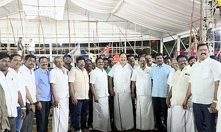 காஞ்சிபுரத்தில் முதல்வா் பங்கேற்கும் பொதுக் கூட்ட ஏற்பாடுகள்: அமைச்சா் ஆா்.காந்தி ஆய்வு