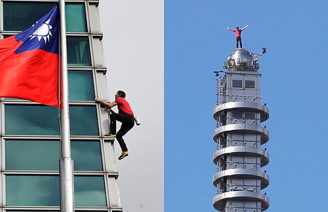 ஆசியாவின் மிக உயரமான கட்டடத்தில் ஏறி சாதனை! 