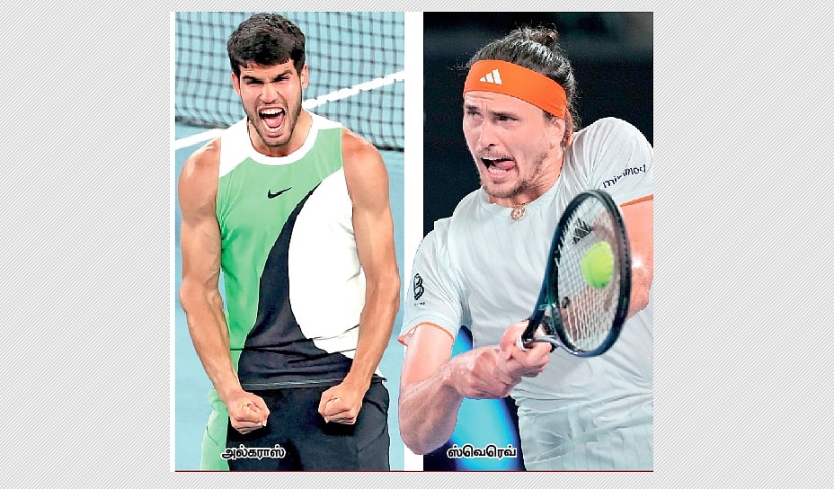 அரையிறுதியில் மோதும் அல்கராஸ் - ஸ்வெரெவ்