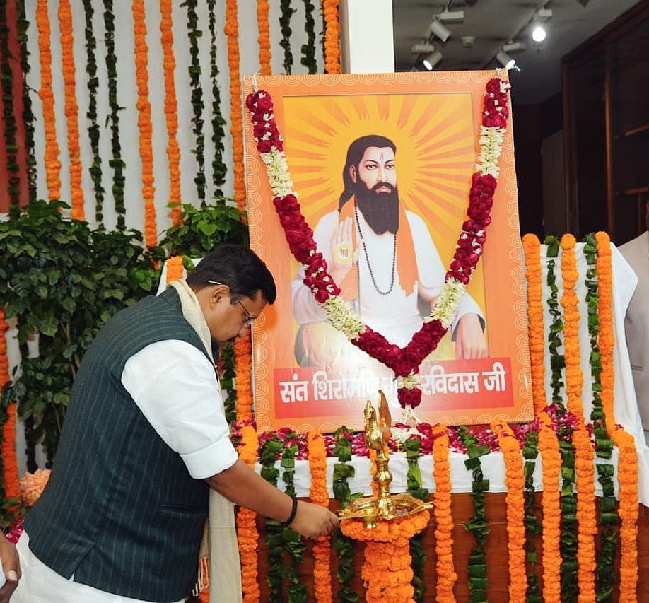 துறவி ஸ்ரீ ரவிதாஸ் விஷ்ராம்தாம் கோயிலில் நிதின் நபின் வழிபாடு!