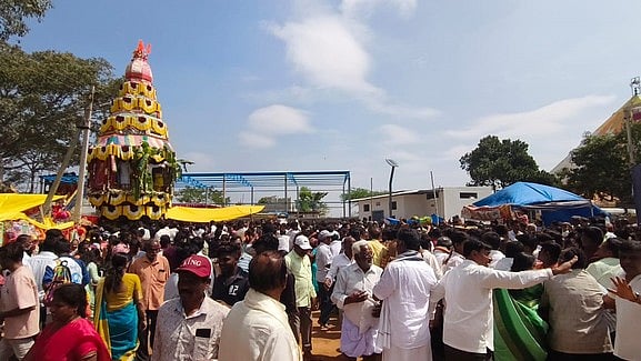 குடிசெட்லு திம்மராய சுவாமி கோயில் தேரோட்டம்