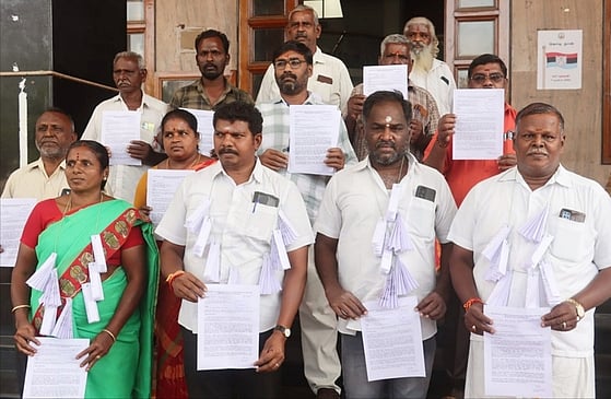 ஜவுளிப் பூங்கா என்ற பெயரில் 
சாயப்பட்டறைகள் அமைக்க எதிா்ப்பு