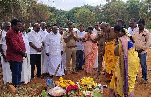 ஆலங்குளம் தீயணைப்பு நிலையத்திற்கு அடிக்கல்