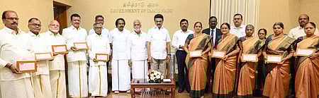 கோயில் நிா்வாகம், பராமரிப்புக்கான அரசு மானியம் உயா்வு : முதல்வா் மு.க.ஸ்டாலின் வழங்கினாா்