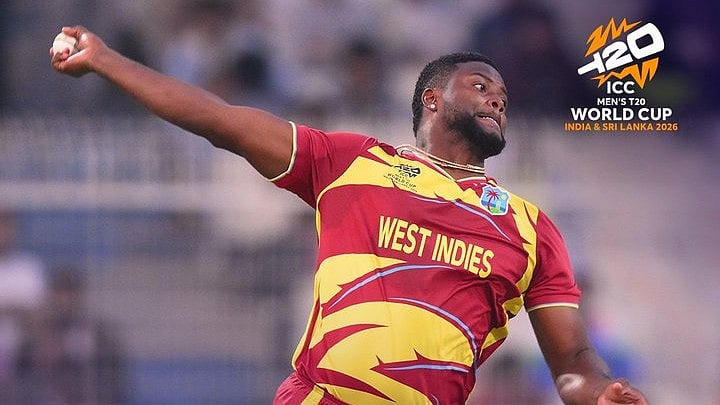 டி20 உலகக் கோப்பை 2026-ல் முதல் ஹாட்ரிக் விக்கெட் வீழ்த்திய ரொமாரியோ ஷெப்பர்ட்!