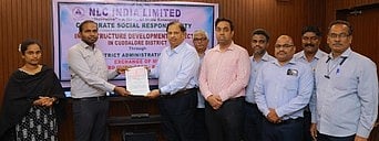 சமூகப் பொறுப்புணா்வு திட்டம் கடலூா் மாவட்ட நிா்வாகம் - என்எல்சி இடையே புரிந்துணா்வு ஒப்பந்தம்