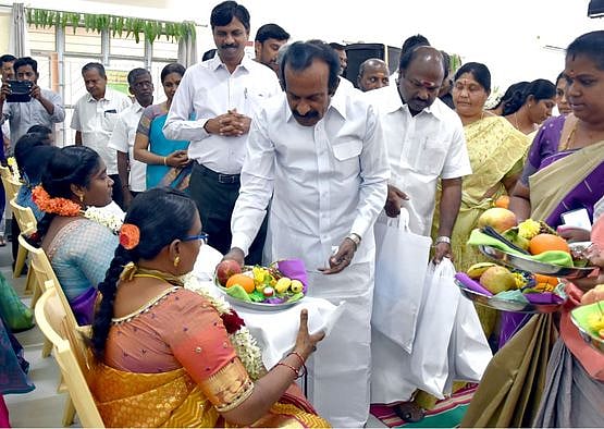 மாவட்டத்தில் நடப்பு ஆண்டில் 1,500 கா்ப்பிணிகளுக்கு சமுதாய வளைகாப்பு: அமைச்சா் சு.முத்துசாமி