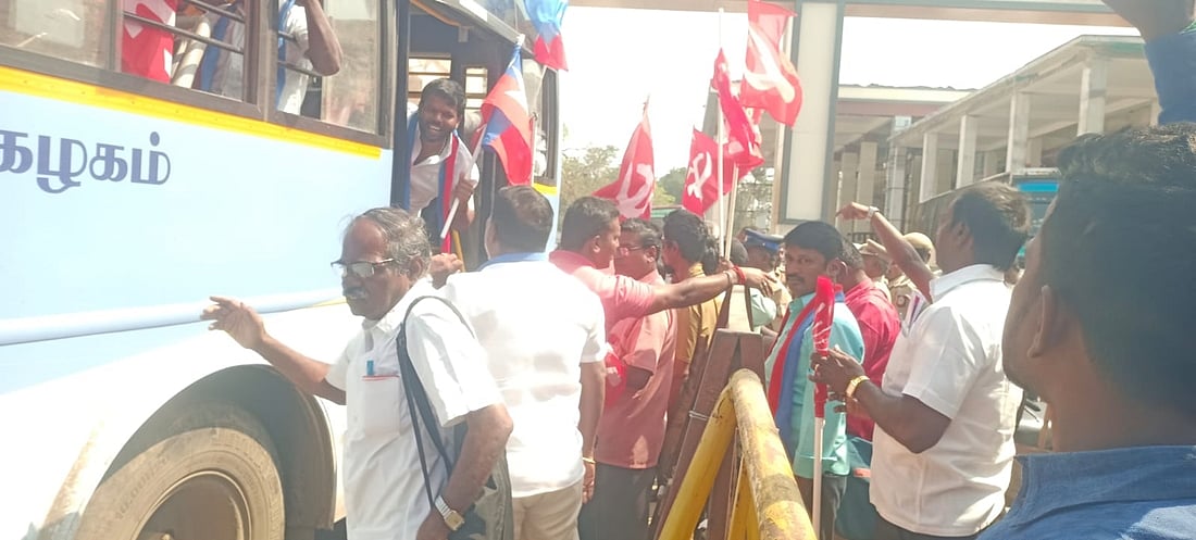 பொது வேலைநிறுத்தம்: திருவள்ளூரில் ரயில் மறியல் ஈடுபட்டோர் கைது!