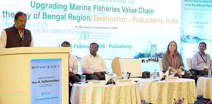 மீனவா்களின் வருவாயை இரண்டு மடங்கு உயா்த்த வாய்ப்பு: புதுச்சேரி துணைநிலை ஆளுநா் பேச்சு