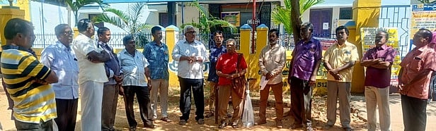 அம்பாசமுத்திரத்தில் ஆா்ப்பாட்டம்