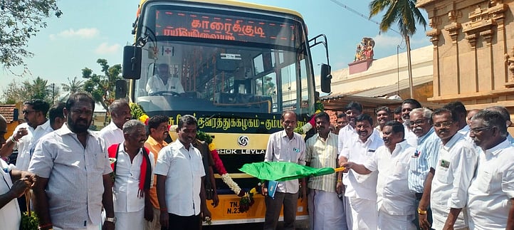 அரியக்குடி வழியாக காரைக்குடி ரயில் நிலையம் வரை அரசுப் பேருந்துச் சேவை நீட்டிப்பு