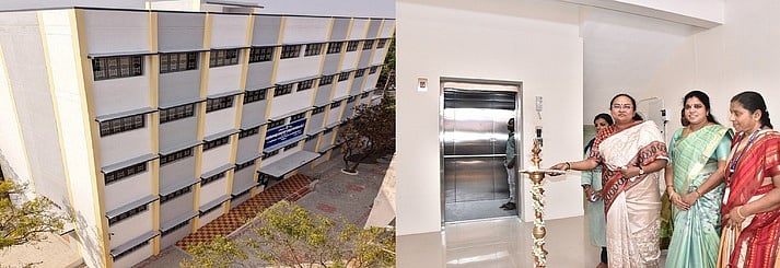 வேலூா் அரசு பொறியியல் கல்லூரியில் ரூ.7.56 கோடியில் கட்டடங்கள் திறப்பு