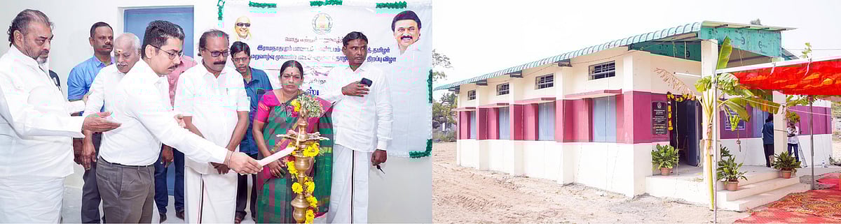 இலங்கை தமிழா் முகாமில் தொழில் கூடங்கள் திறப்பு