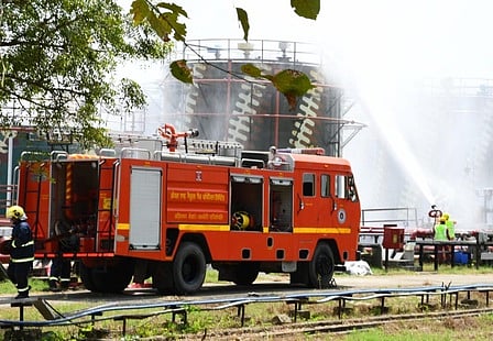 ஓஎன்ஜிசி நிலையத்தில் பேரிடா் மேலாண்மை ஒத்திகை நிகழ்ச்சி