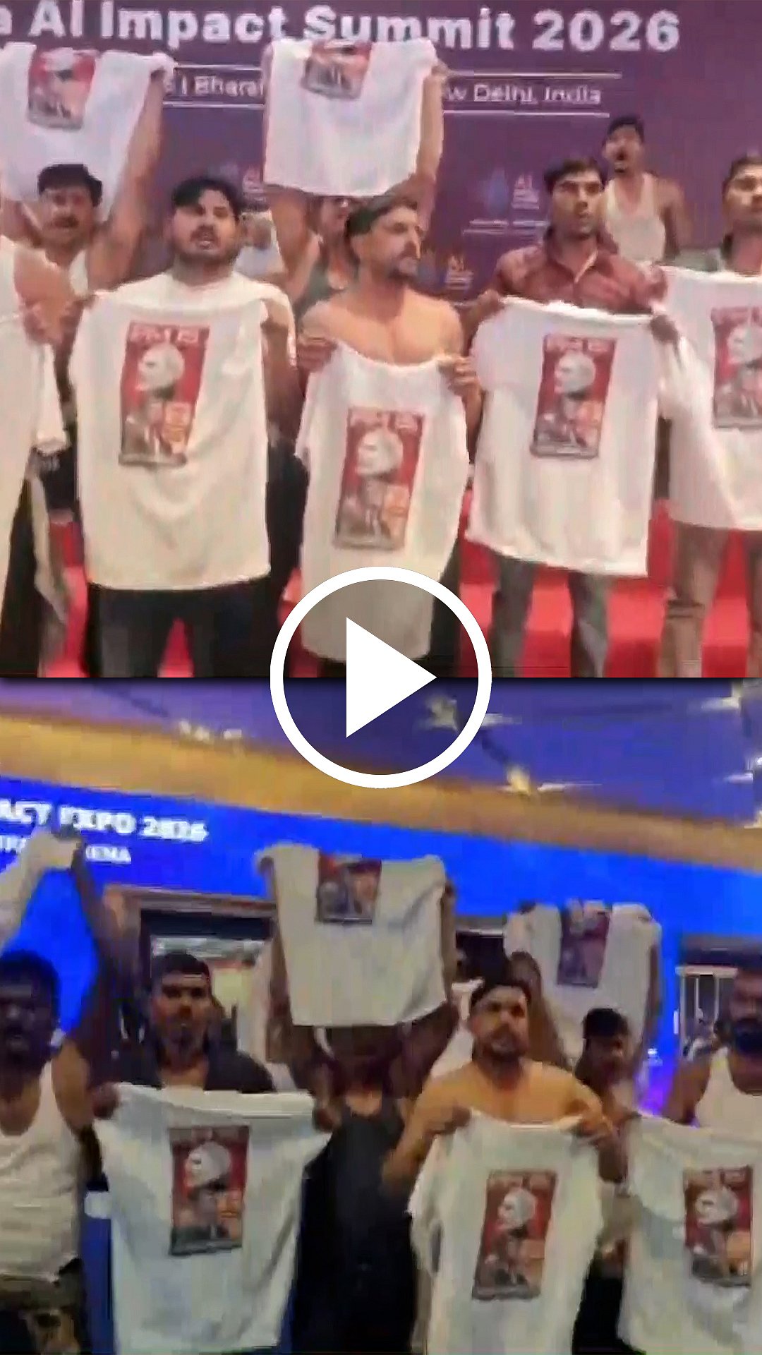 மேலாடை இல்லாமல் போராட்டத்தில் ஈடுபட்ட காங்கிரஸ் கட்சியினரால் பரபரப்பு!