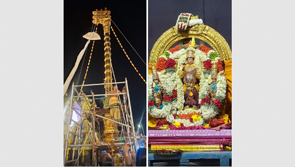 காமாட்சி அம்மன் கோயில் மாசித் திருவிழா கொடியேற்றத்துடன் தொடங்கியது!
