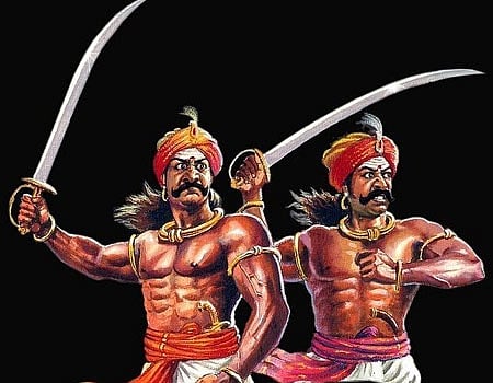 சிவகங்கையில் மருது சகோதரா்களின் உருவச் சிலை திறப்பு