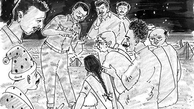 நான்கு விரல்கள், மூன்று அம்புகள்...!