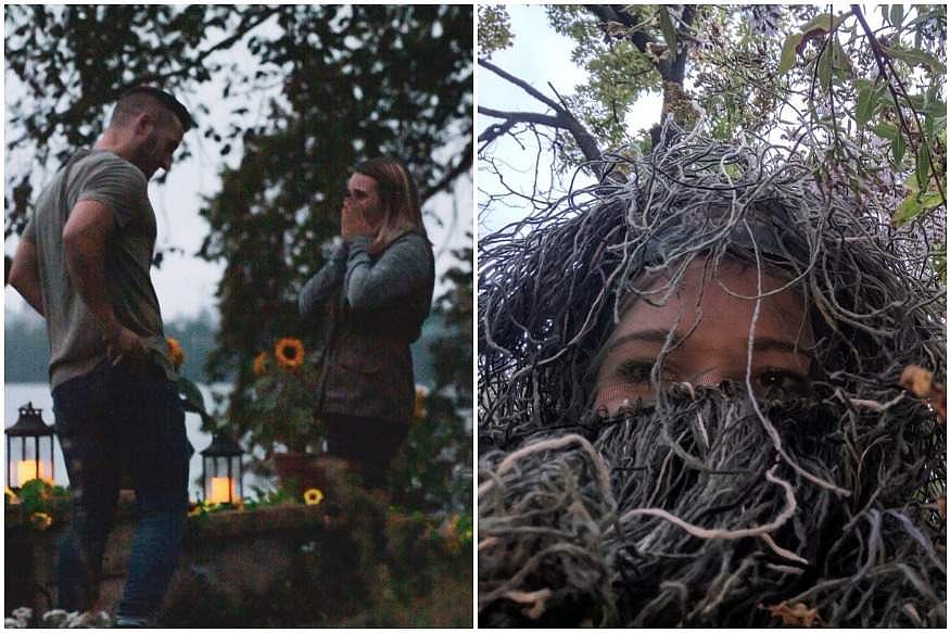 புதர் வேடமிட்டு சகோதரியின் திருமண புரப்போஸல் தருணத்தை கேமிராவில் சிறைபிடித்த தங்கை! 