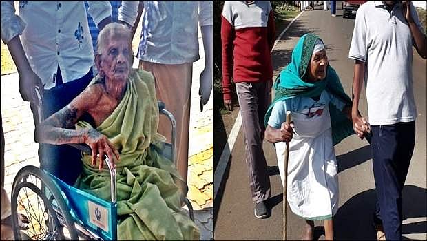 தள்ளாத வயதிலும் தளராது வாக்களித்த முதியோர்!