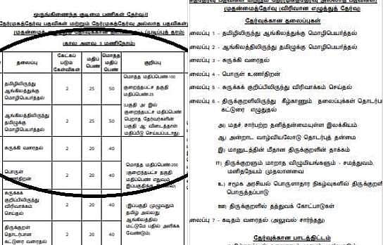 அரசுப் பணியாளர் தேர்வில் தமிழ் மொழிப் பாடம் நீக்கப்பட்டதா? என்ன சொல்கிறது தேர்வாணையம்?