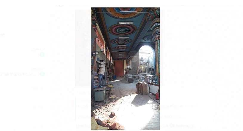 புழுதி படலத்தில் காட்சியளிக்கும் நாமக்கல் ஆஞ்சனேயர் சுவாமி!