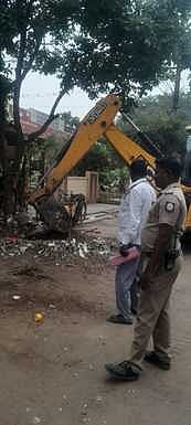 சிவகாசியில் ஆக்கிரமிப்புகள் அகற்றம்