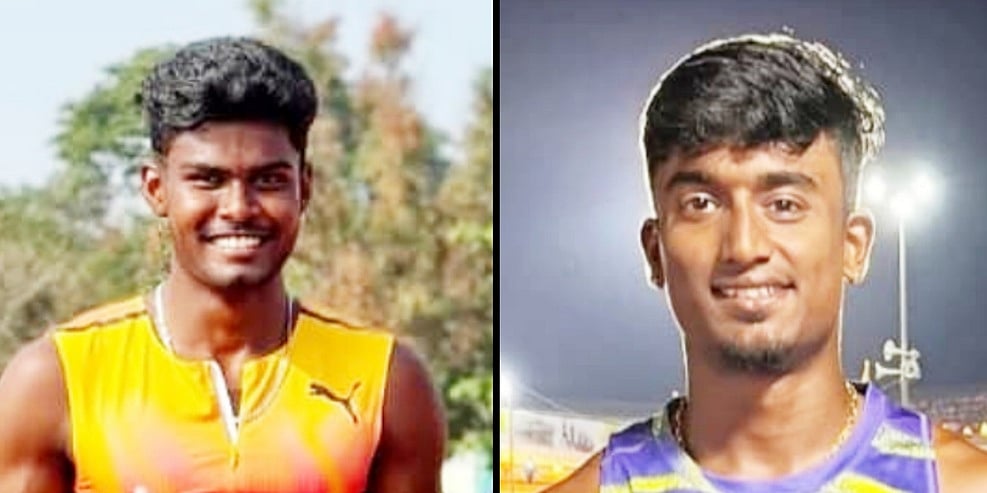 தடகளப் போட்டி: வெள்ளிப் பதக்கம் வென்ற சேலம் வீரா்கள்