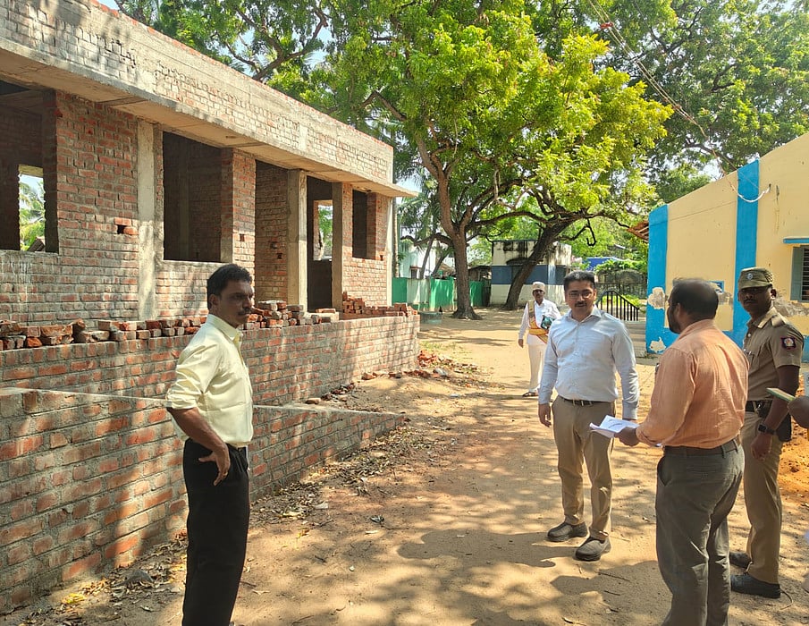 மண்டபம் ஒன்றியத்தில் வளா்ச்சித் திட்டப் பணி ஆட்சியா் ஆய்வு