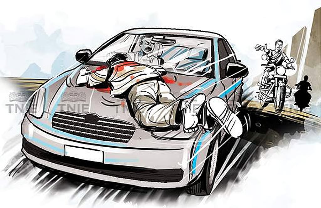 விபத்தில் தம்பதி காயம்