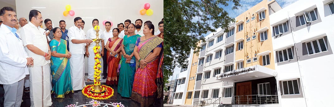 காங்கயம் அரசு மருத்துவமனை கூடுதல் கட்டடம் திறப்பு! முதல்வா் காணொலி மூலம் திறந்துவைத்தாா்!