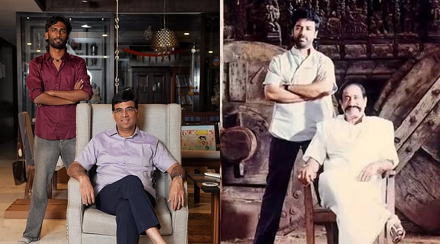 செஸ் ஜாம்பவான் விஸ்வநாதன் ஆனந்தைச் சந்தித்த இன்ஸ்டா பிரபலம்..! யார் இந்த கூஃபிஜென்?