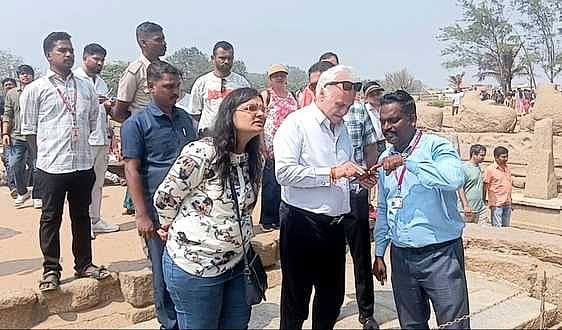 மாமல்லபுரத்துக்கு ஸ்பெயின் நாட்டு தூதா் வருகை!