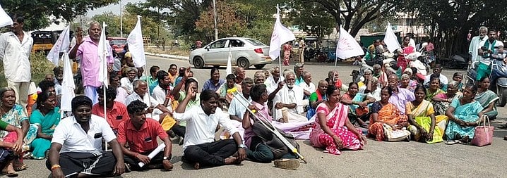 பெரம்பலூரில் மாற்றுத்திறனாளிகள் மறியல்